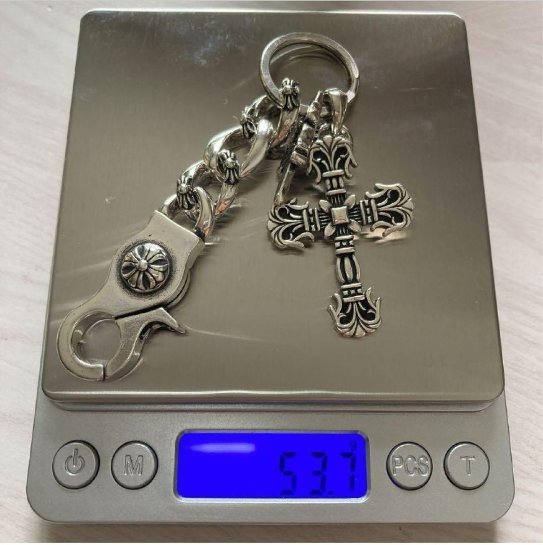 キーリング シルバー925刻印キーチェーン クロス ダガー dagger - メルカリ