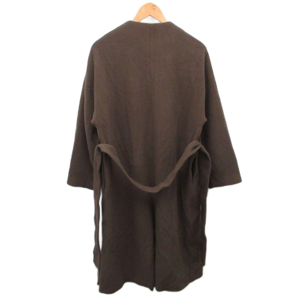 デミルクス ビームス Demi-Luxe BEAMS ノーカラーコート ロング