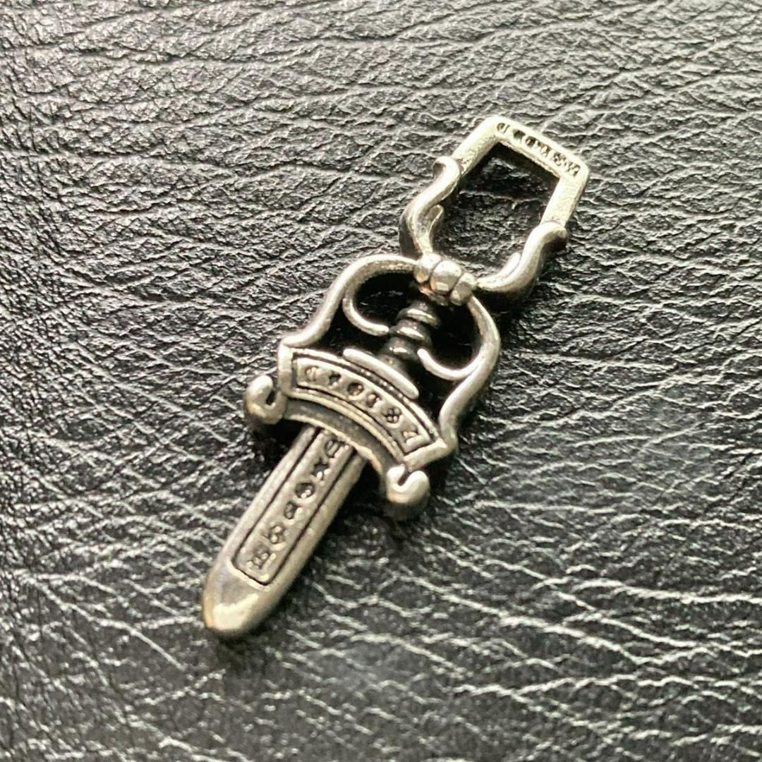 キーリング シルバー925刻印キーチェーン クロス ダガー dagger - メルカリ