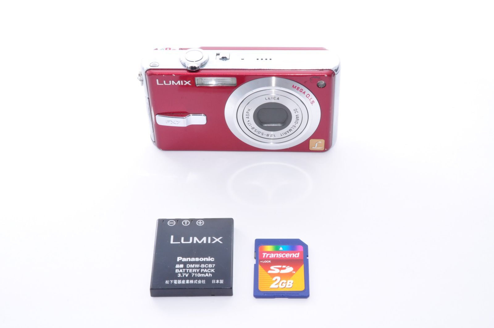 Panasonic LUMIX DMC-FX7 DIGITAL Camera レッド デジカメ デジタル