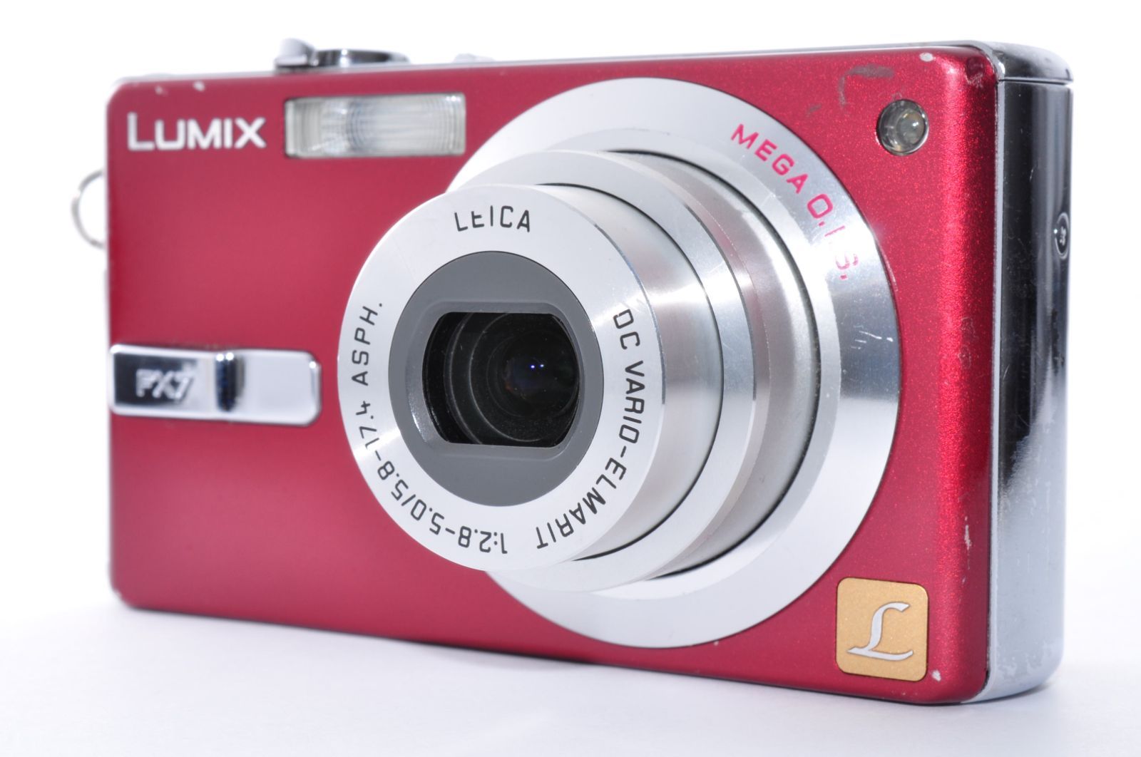 LUMIX DMC-FX7 デジタルカメラ Panasonic 中古品 Panasonic LUMIX DMC-FX7 DIGITAL Camera レッド デジカメ デジタル