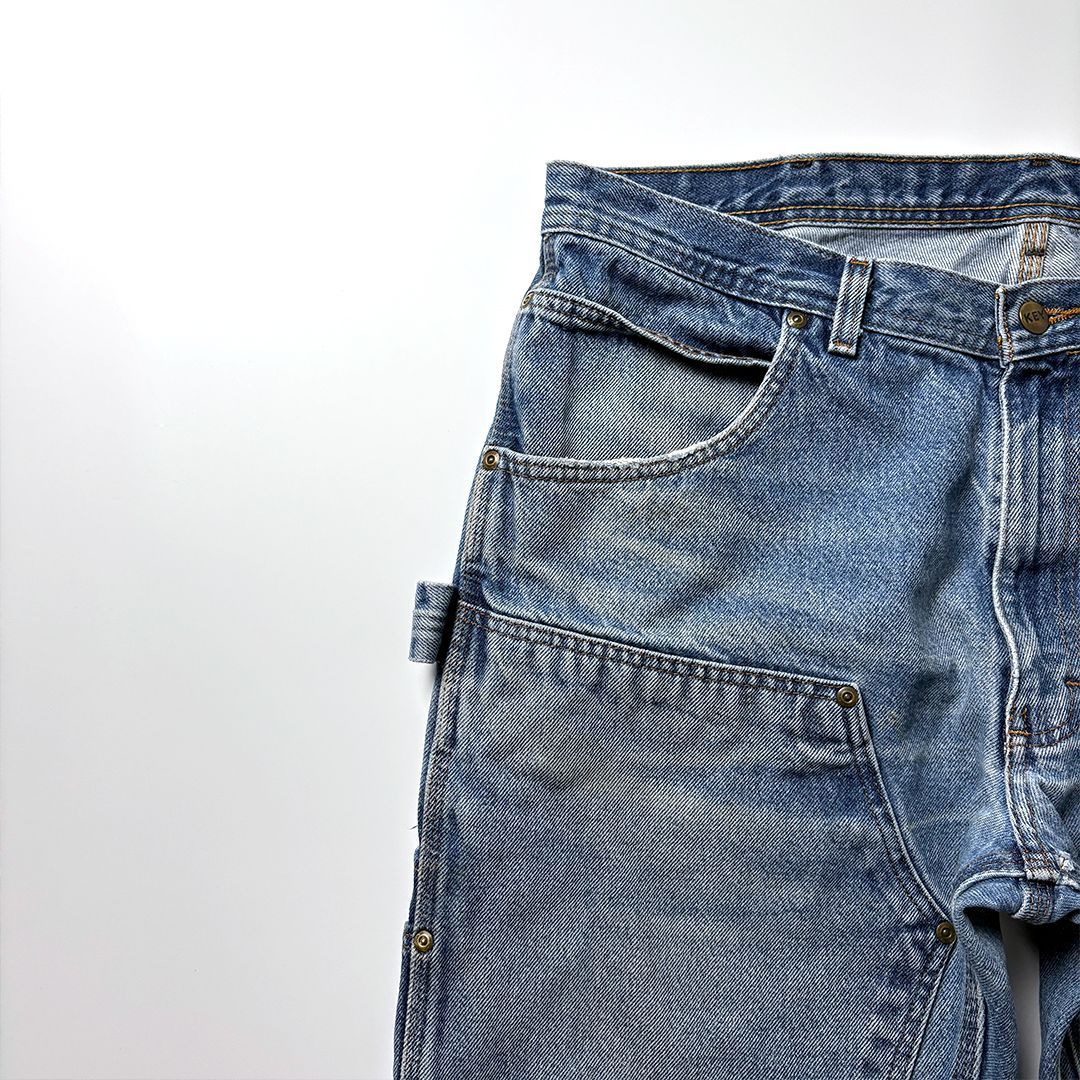 KEY キー ダブルニー デニム ペインターパンツ ワークパンツ W36 L30