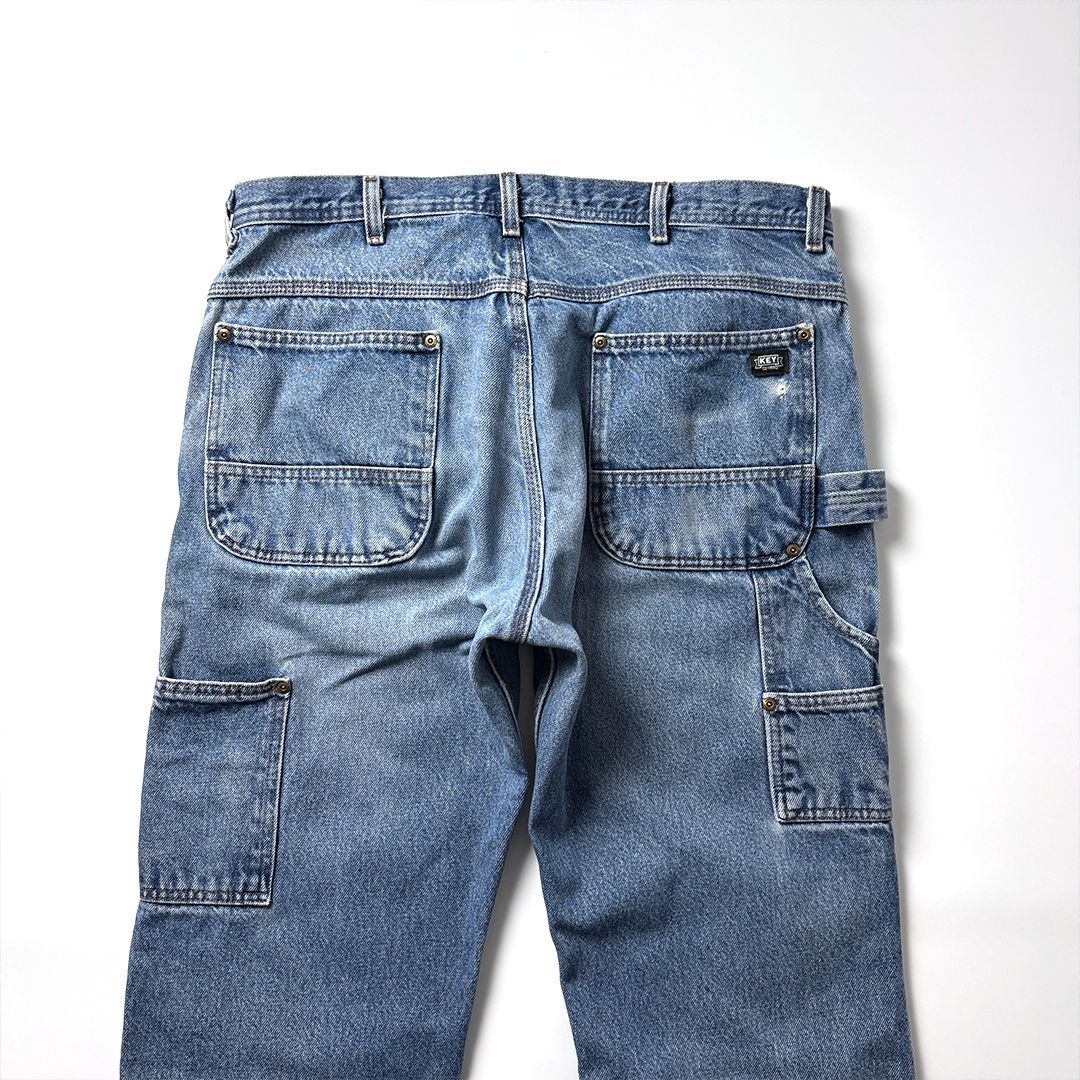 KEY キー ダブルニー デニム ペインターパンツ ワークパンツ W36 L30