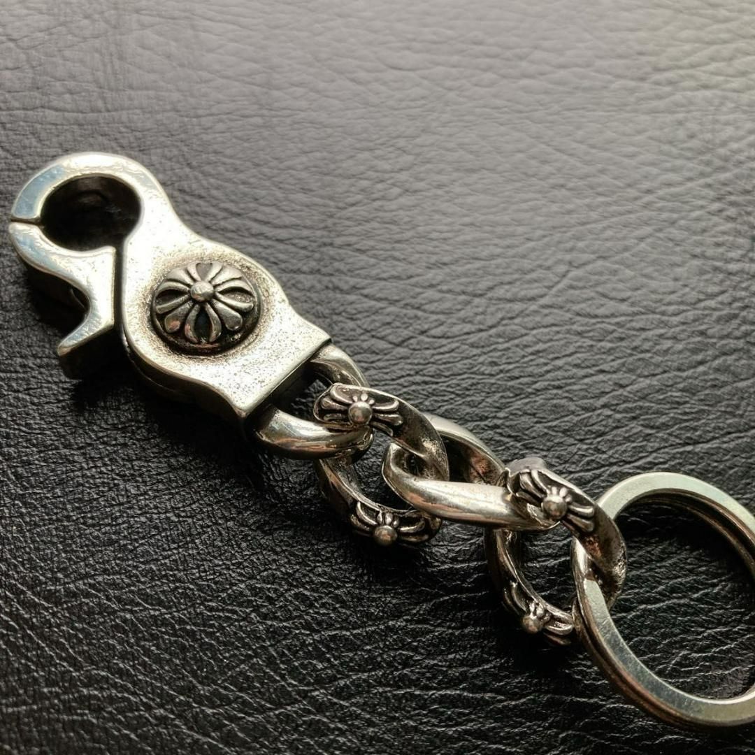 キーリング シルバー925刻印キーチェーン クロス ダガー dagger - メルカリ