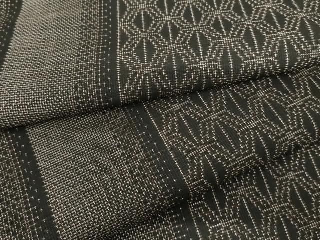 ☆平和島様☆専用出品商品です！ 平和屋着物○本場大島紬 泥染め カタス9マルキ 変わり亀甲間道 ロング