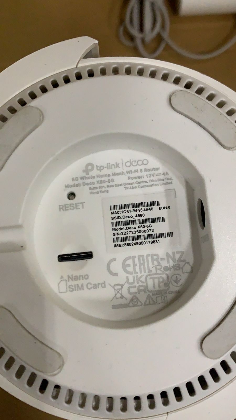 TP-Link Deco X80-5G 5GメッシュWi-Fiゲートウェイ--526150 - メルカリ