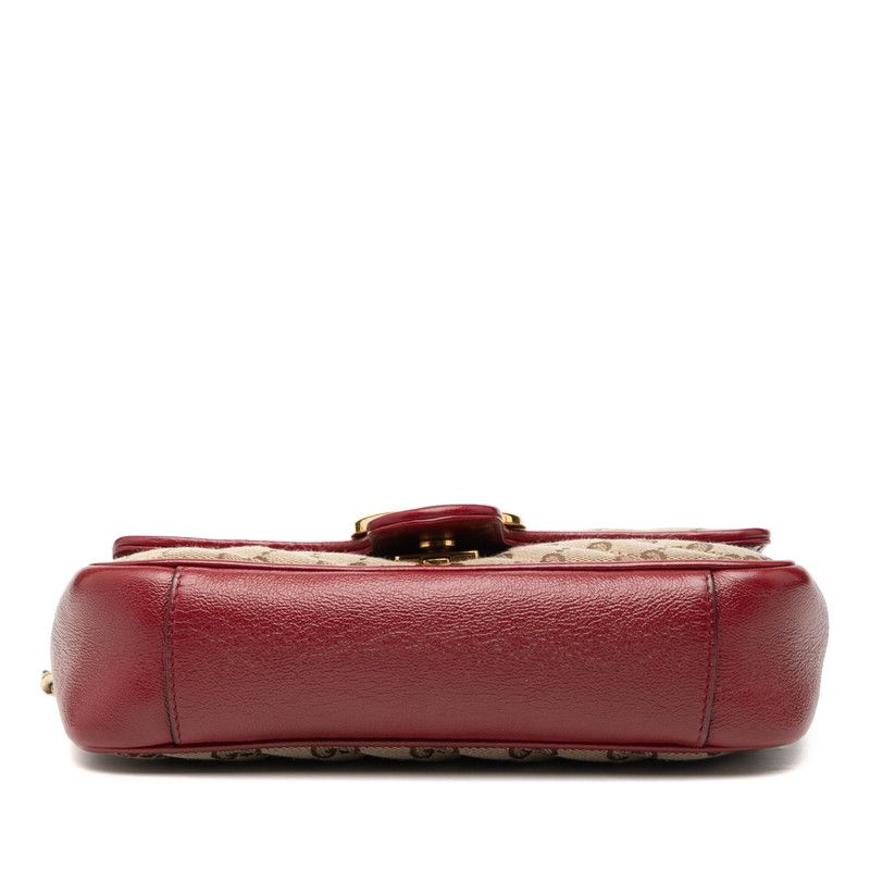 グッチ GGキャンバス GGマーモント チェーン ショルダーバッグ 446744