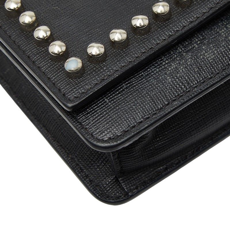 フェンディ カーリト スタッズ チェーン ショルダーバッグ ウォレット