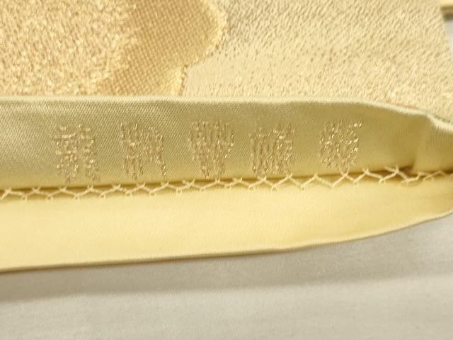 平和屋着物○龍村晋謹製 六通柄袋帯 鳳凰花文 真文様 金銀糸 正絹 逸品