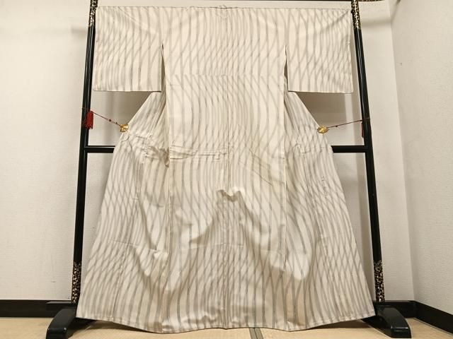 平和屋着物●二代目 川村久太郎　本場大島紬　染大島　間道　ますいわ屋扱い　正絹　逸品　AABF6099ph 平和屋着物○二代目 川村久太郎 本場大島紬 染大島 間道 ますいわ屋