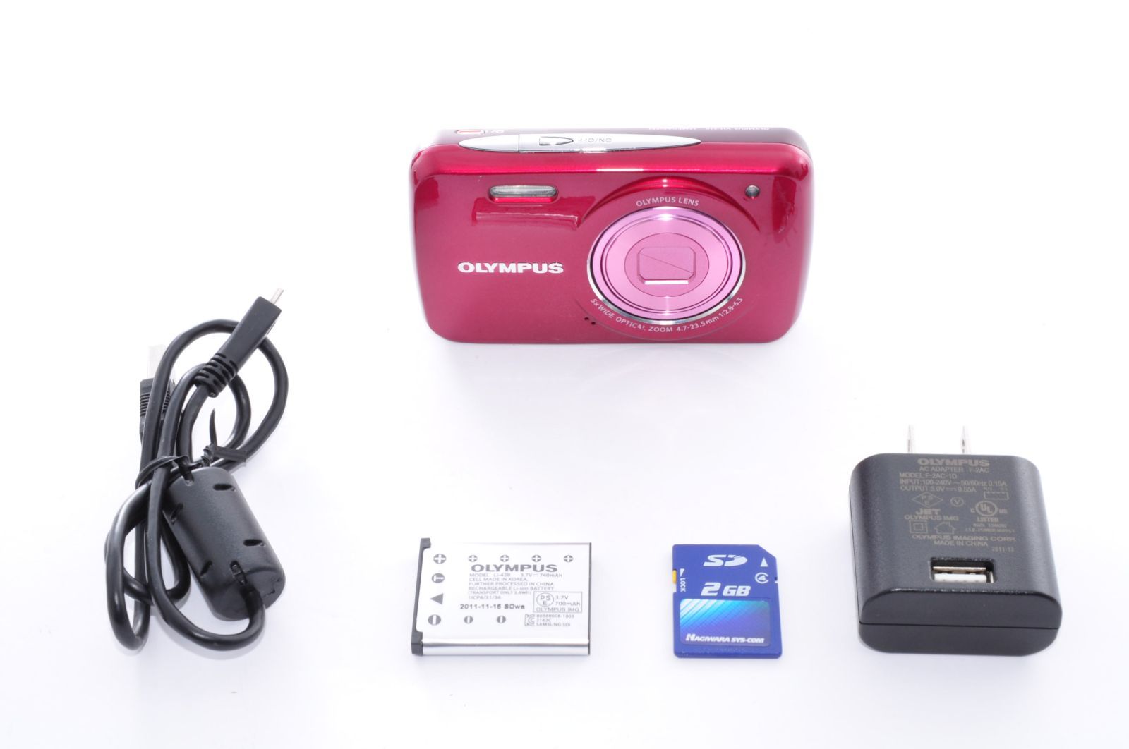 OLYMPUS VH-210 DIGITAL Camera レッド デジカメ デジタルカメラ