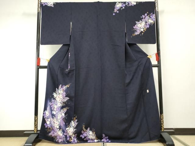 平和屋着物●越後十日町の一流染匠　桐屋・翠山工房　訪問着　辻が花　暈し染め　金銀彩　やまと誂製　正絹　逸品　AABF5273cs 平和屋着物○越後十日町の一流染匠 桐屋・翠山工房 訪問着 辻が花 暈し