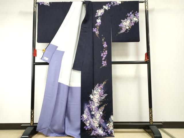 平和屋着物●越後十日町の一流染匠　桐屋・翠山工房　訪問着　辻が花　暈し染め　金銀彩　やまと誂製　正絹　逸品　AABF5273cs 平和屋着物○越後十日町の一流染匠 桐屋・翠山工房 訪問着 辻が花 暈し