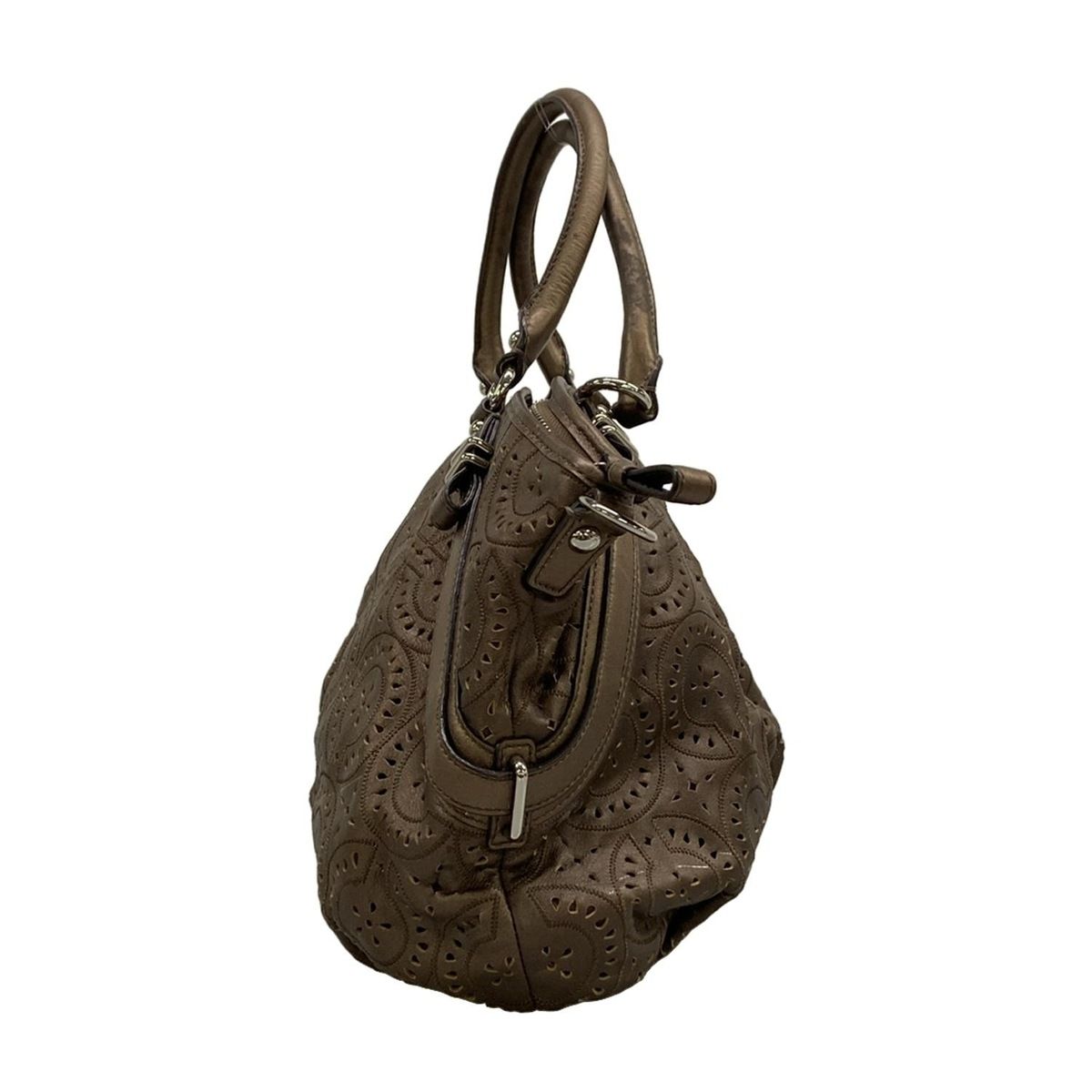 COACH(コーチ) ハンドバッグ マディソン レイザーカット オプアート 
