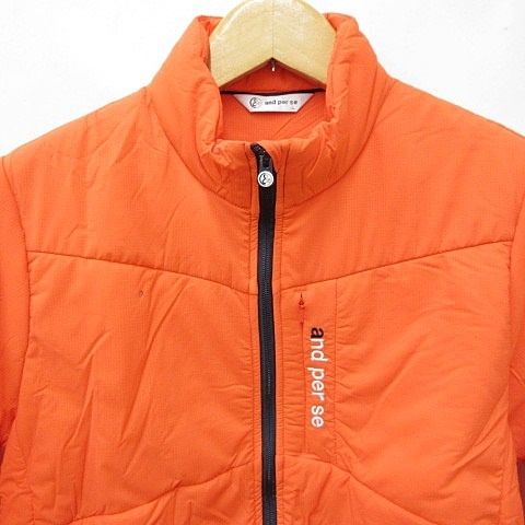 アンパスィ and per se ゴルフ ジャケット 中綿 ジャケット ジップ