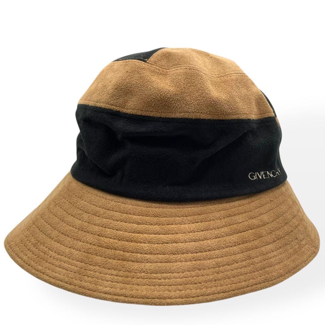極美品 GIVENCHY ジバンシー バケットハット ブラウン スウェード調