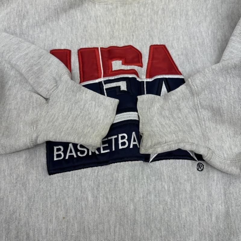 チャンピオン 90s ドリームチーム USA製 刺繍タグ BASKETBALL リバース