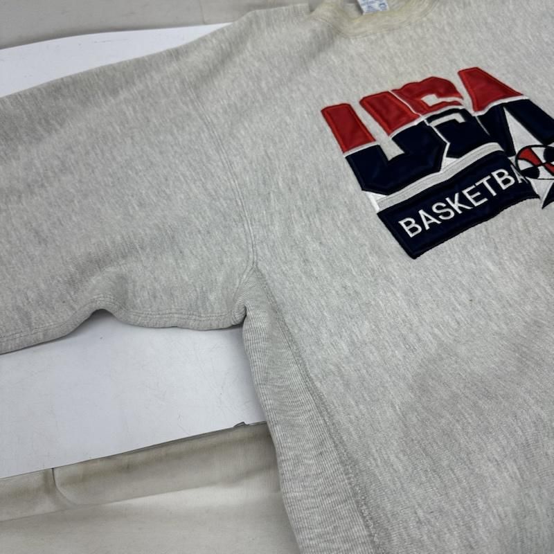 チャンピオン 90s ドリームチーム USA製 刺繍タグ BASKETBALL リバース