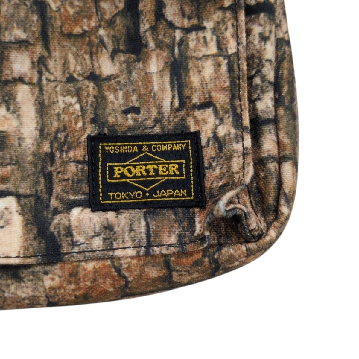 希少PORTER × FAT SIDEKICKショルダーバッグウッドパターン
