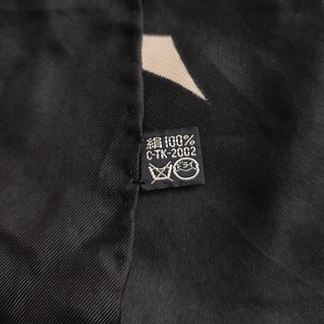 イヴサンローラン ロングスカーフ 無地 YSLロゴ シルク ブラック イヴサンローラン シルク ロングスカーフ 無地 YSLロゴ ブラック