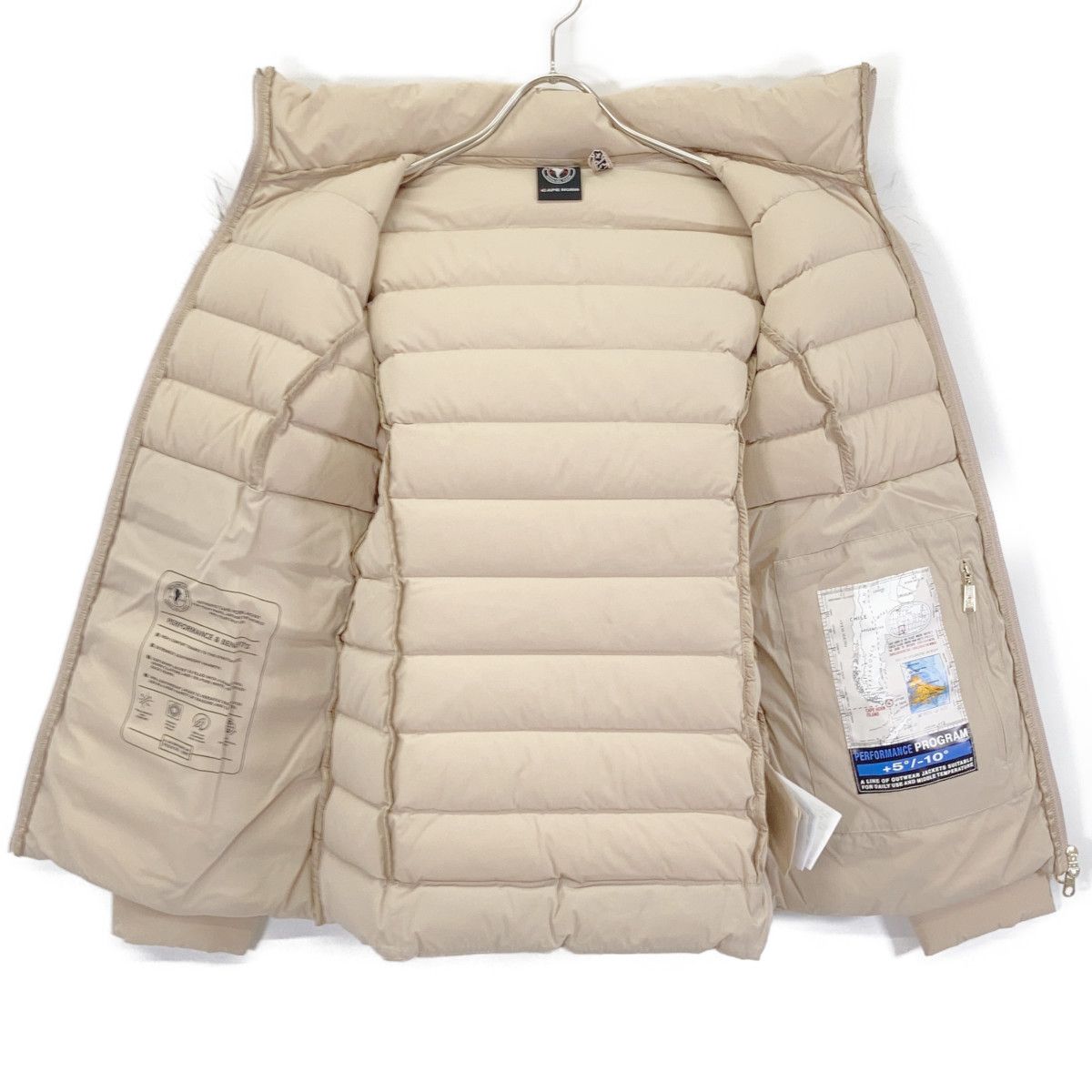 CAPE HORN ベージュ ダウンジャケット CAPE HORN ケープホーン 72576 ﾍﾞｰｼﾞｭ SALTA MURMASKY ﾌｧｵｰﾌｰﾄﾞ付き