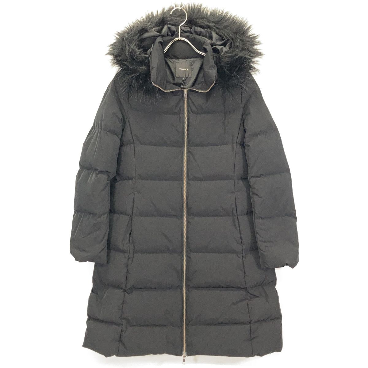 Theory セオリー 10-8309601 ﾌﾞﾗｯｸ ﾌｰﾄﾞ付ﾀﾞｳﾝﾛﾝｸﾞｺｰﾄ S - メルカリ