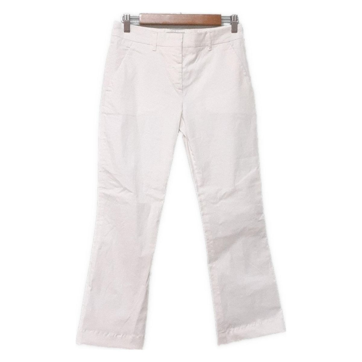 プラダ　PRADA ストレート　パンツ　ストレッチ　　３８サイズ PRADA(プラダ) パンツ サイズ38 S レディース - アイボリー フル