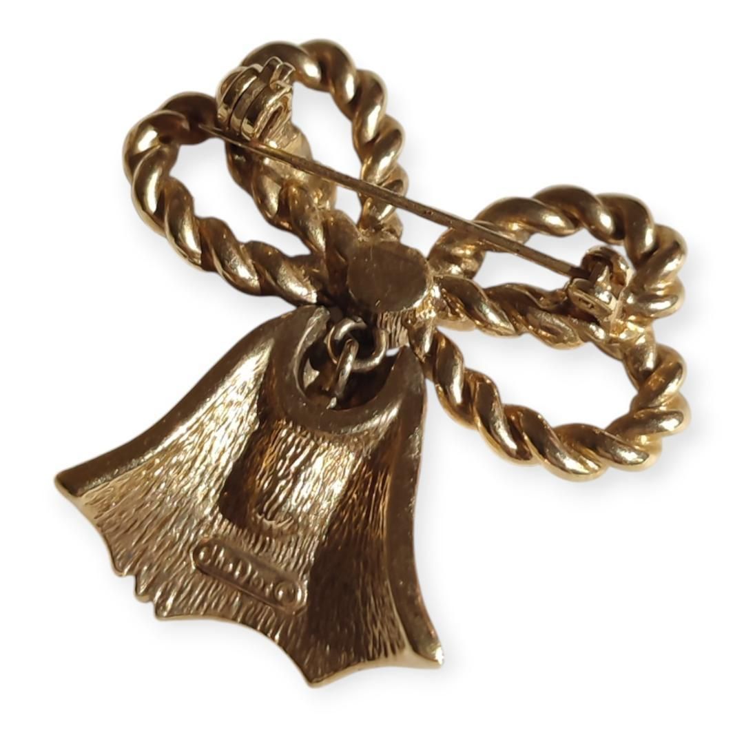 クリスチャンディオール リボン ピンブローチ タッセルモチーフ - メルカリ