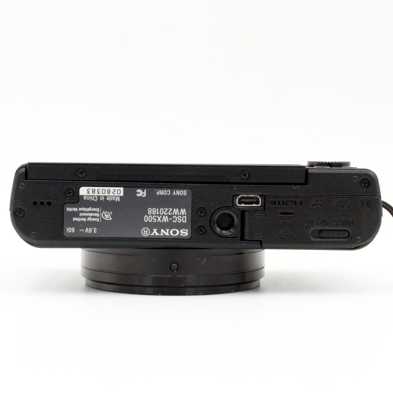 極上品】SONY Cyber-shot DSC-WX500 18.2MP 30倍ズーム ブラック#8708