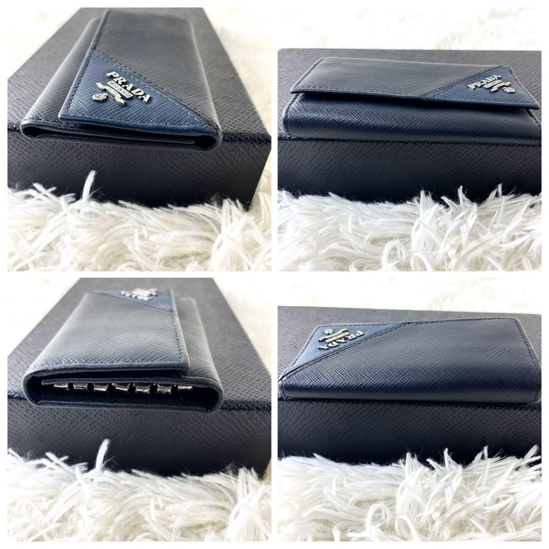 プラダ PRADA 6連キーケース 三角プレート 三角ロゴ レディース メンズ