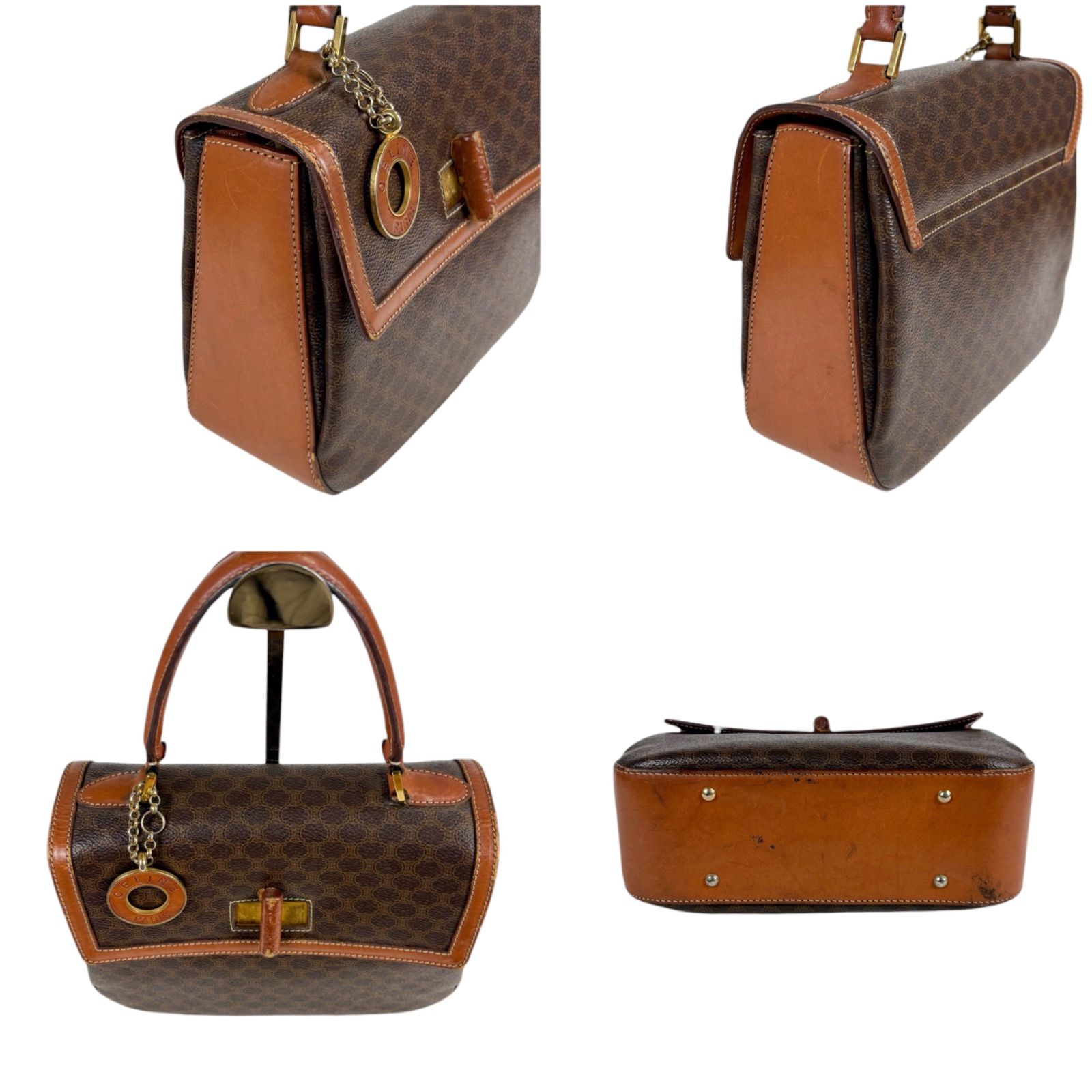 セリーヌ ハンドバッグ ビジネス ショルダー 2way マカダム柄 トリオンフ セリーヌ ハンドバッグ ビジネス ショルダー 2way マカダム柄 トリオンフ