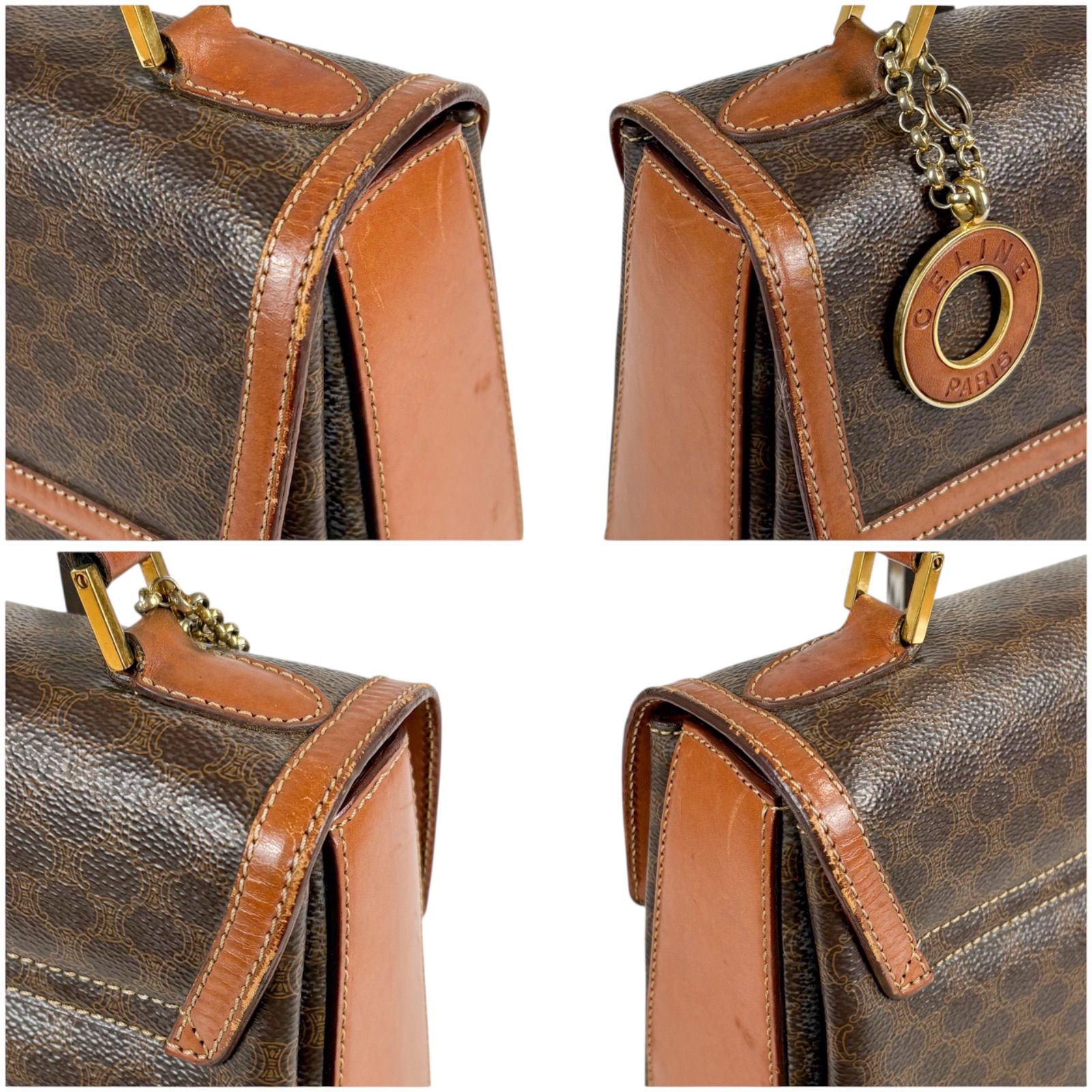 セリーヌ ハンドバッグ ビジネス ショルダー 2way マカダム柄 トリオンフ 2512-162｜セリーヌ ショルダーバッグ マカダム柄 トリオンフ - メルカリ