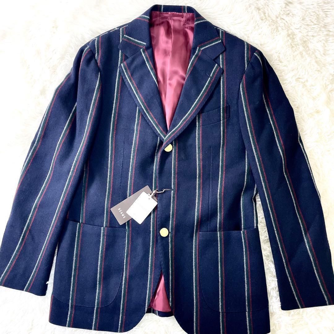 タグ付き ビームスエフ BEAMS ジャケット 金ボタン Lサイズ ネイビー