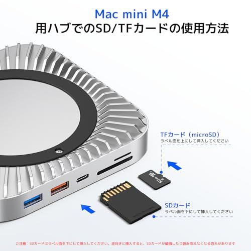 Mac Mini M4 対応ハブ RayCue USB-Cハブ 10-in-1 -NVMe SSD拡張機能
