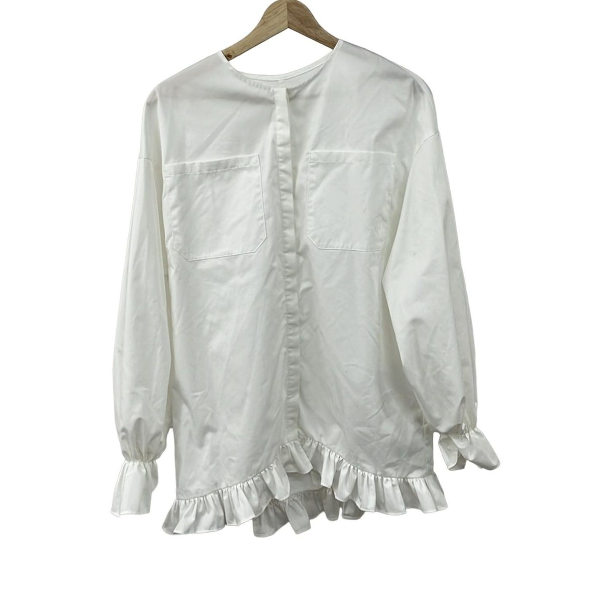 rosymonster ロージーモンスター　ルミエールチュニックブラウス　白 rosymonster ロージーモンスター ルミエールチュニックブラウス 白