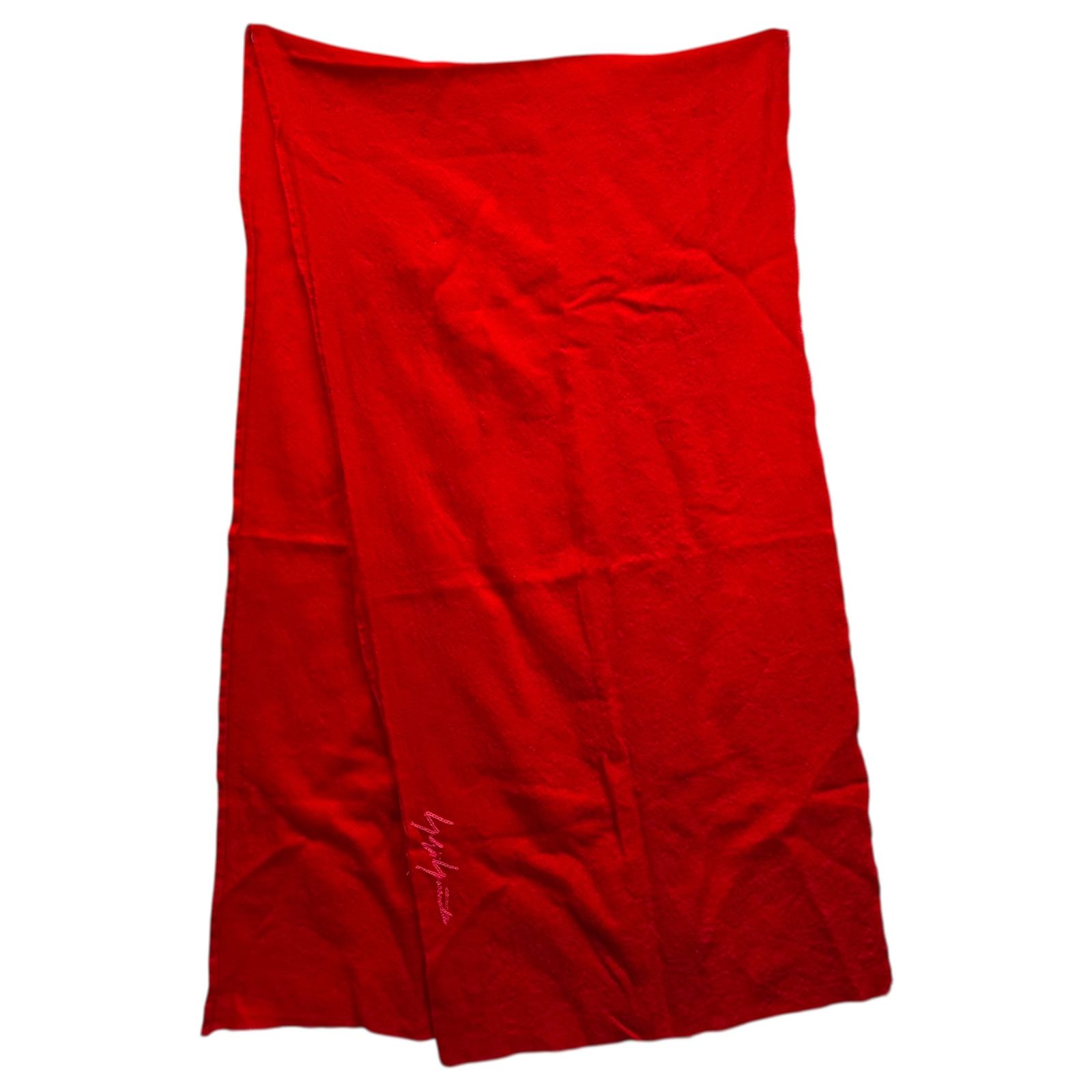 YOHJI YAMAMOTO(ヨウジヤマモト) Brand Logo Stitch Wool Stole