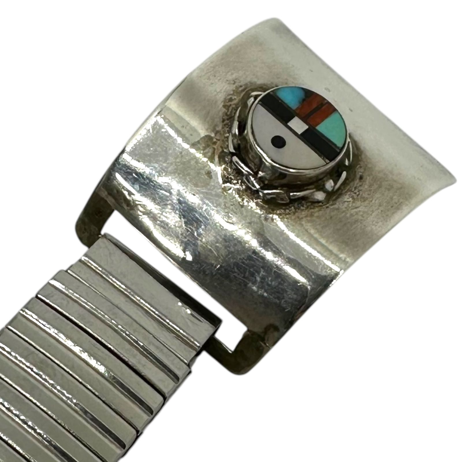 Indian jewelry(インディアンジュエリー) Zuni Spinner Sunface Watch