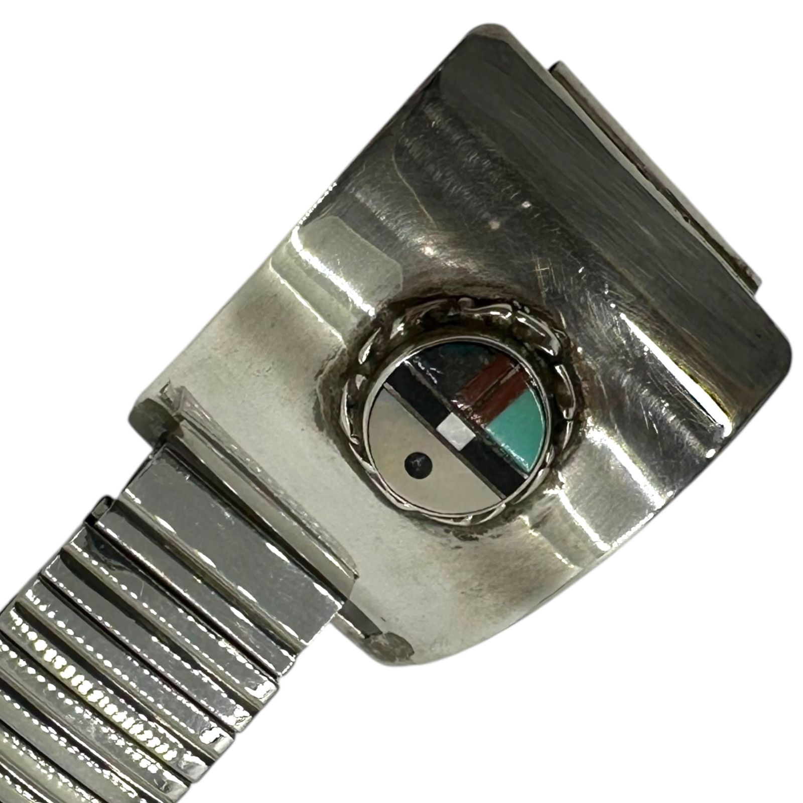 Indian jewelry(インディアンジュエリー) Zuni Spinner Sunface Watch