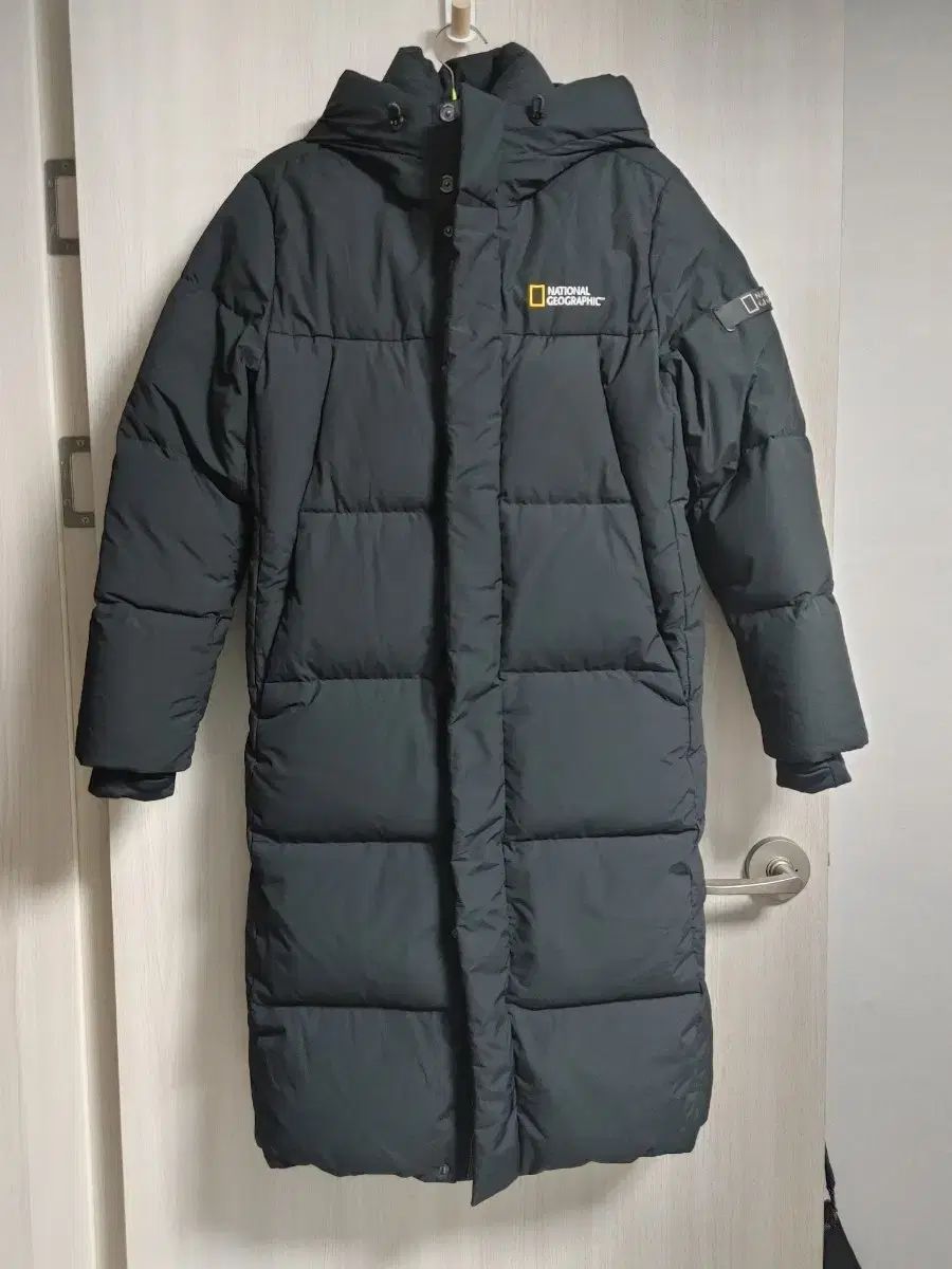 ナショナルジオグラフィック ダウンジャケット ロング丈 ブラック