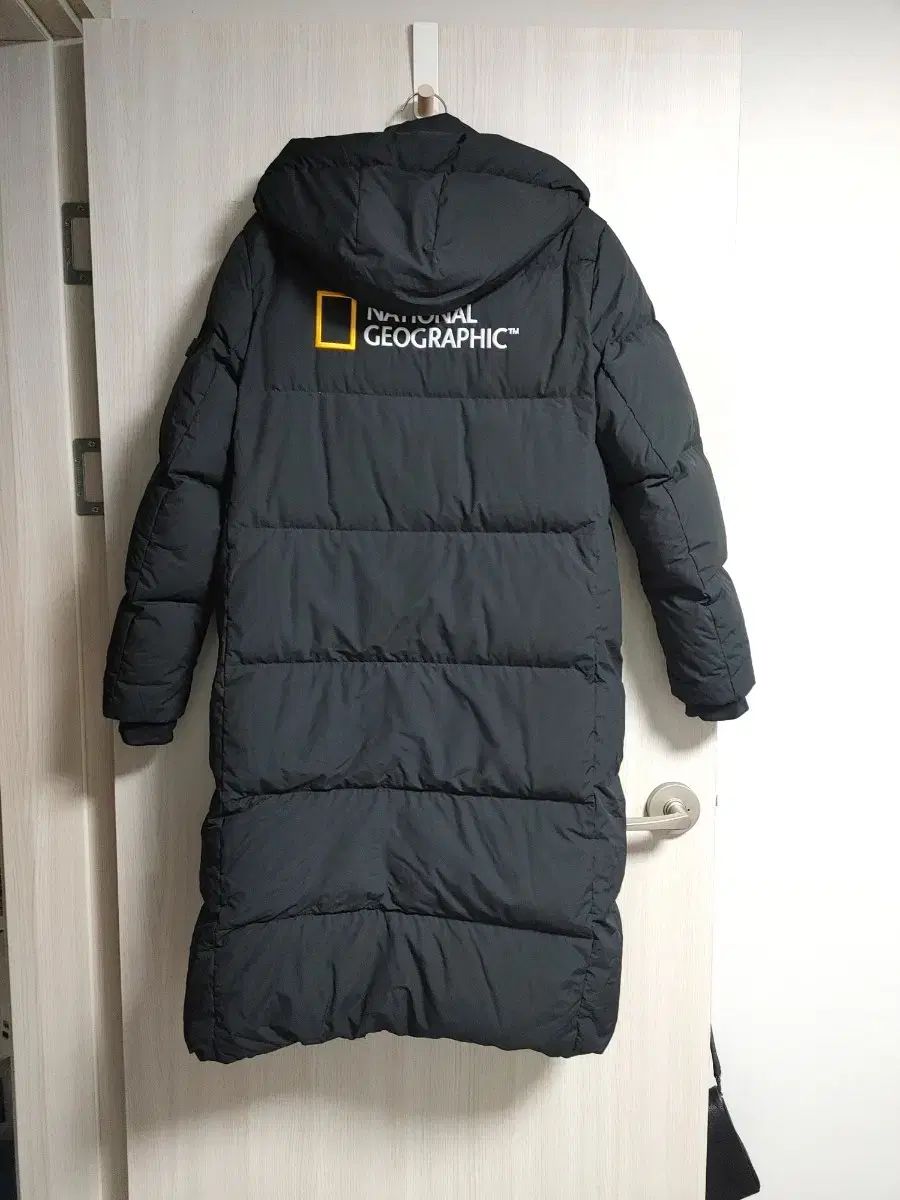 ナショナルジオグラフィック ダウンジャケット ロング丈 ブラック