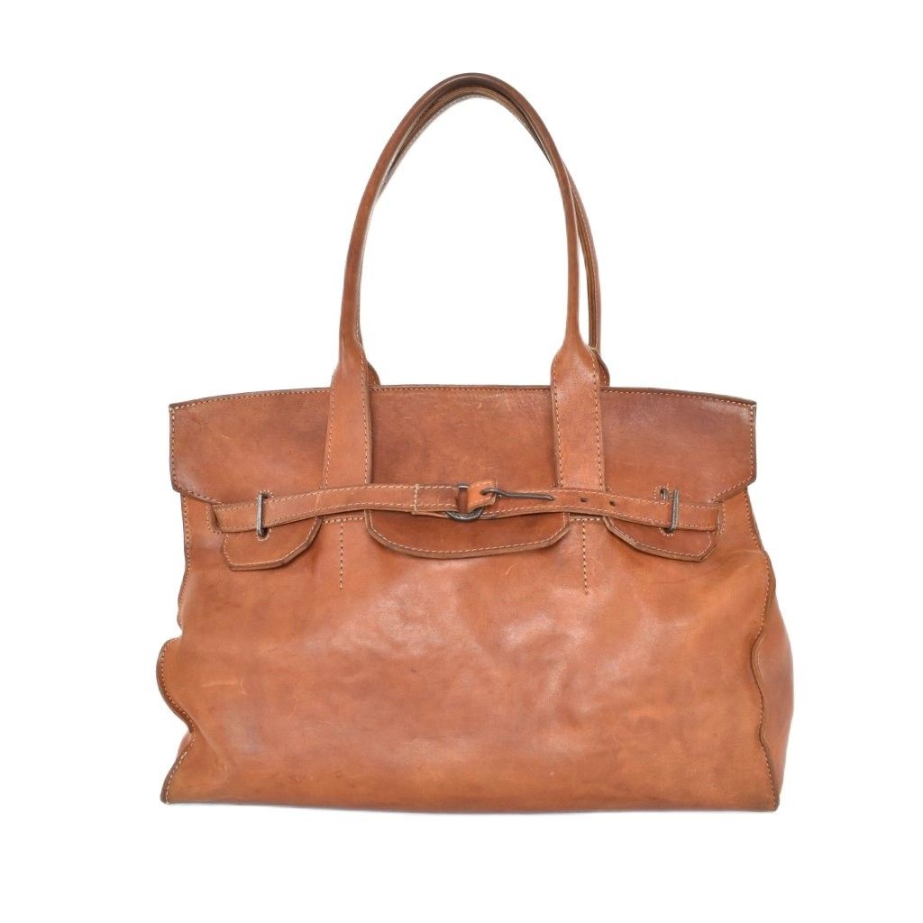 タリオヴィヴォ tagliovivo HOOK TOTE トートバッグ ボストンバッグ レザー 茶 ブラウン