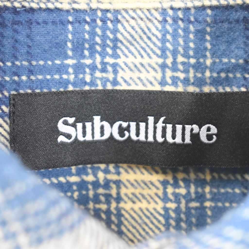 サブカルチャー SubCulture OMBRE CHECK SHIRT オンブレチェックシャツ