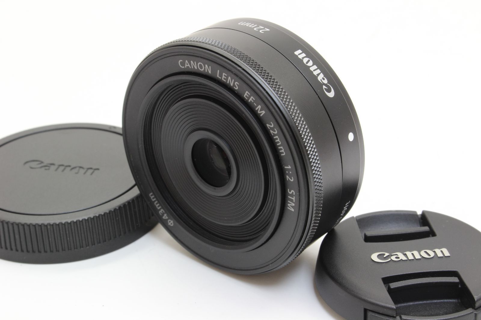 AA (極上美品) Canon キヤノン EF-M 22mm F2 STM ブラック 初期不良