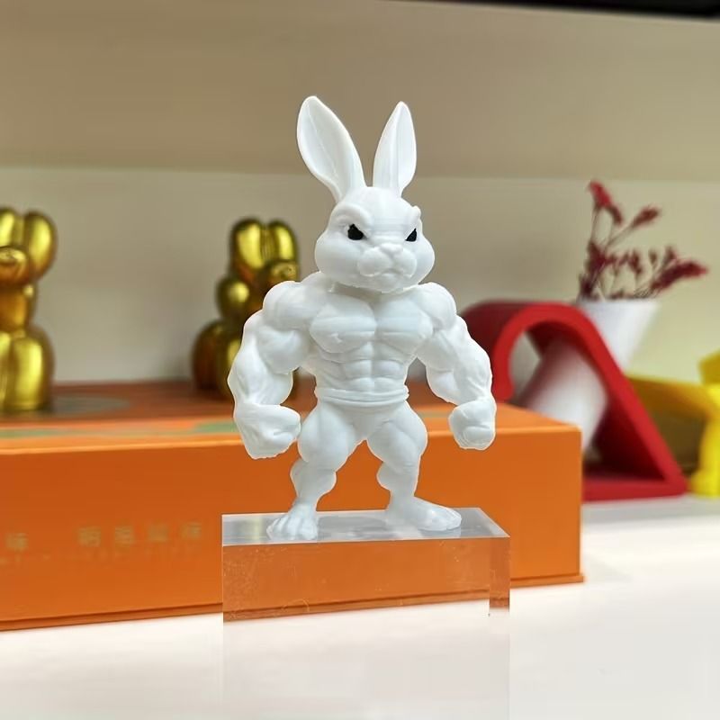 フィギュア マッスルウサギ 8cm 仁王立ち うさぎ マッチョ 筋肉