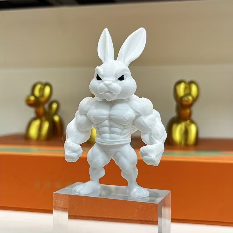フィギュア マッスルウサギ 8cm 仁王立ち うさぎ マッチョ 筋肉