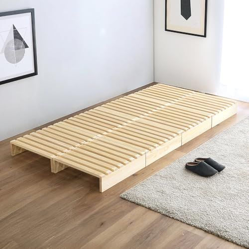 迅速に発送 アイリスプラザ ベッドフレーム パレットベッド 自由に組み換え 軽量 フレーム パイン材 すのこ ローベッド 組み立てかんたん すのこベッド 分割式 セット f 2 840 fd