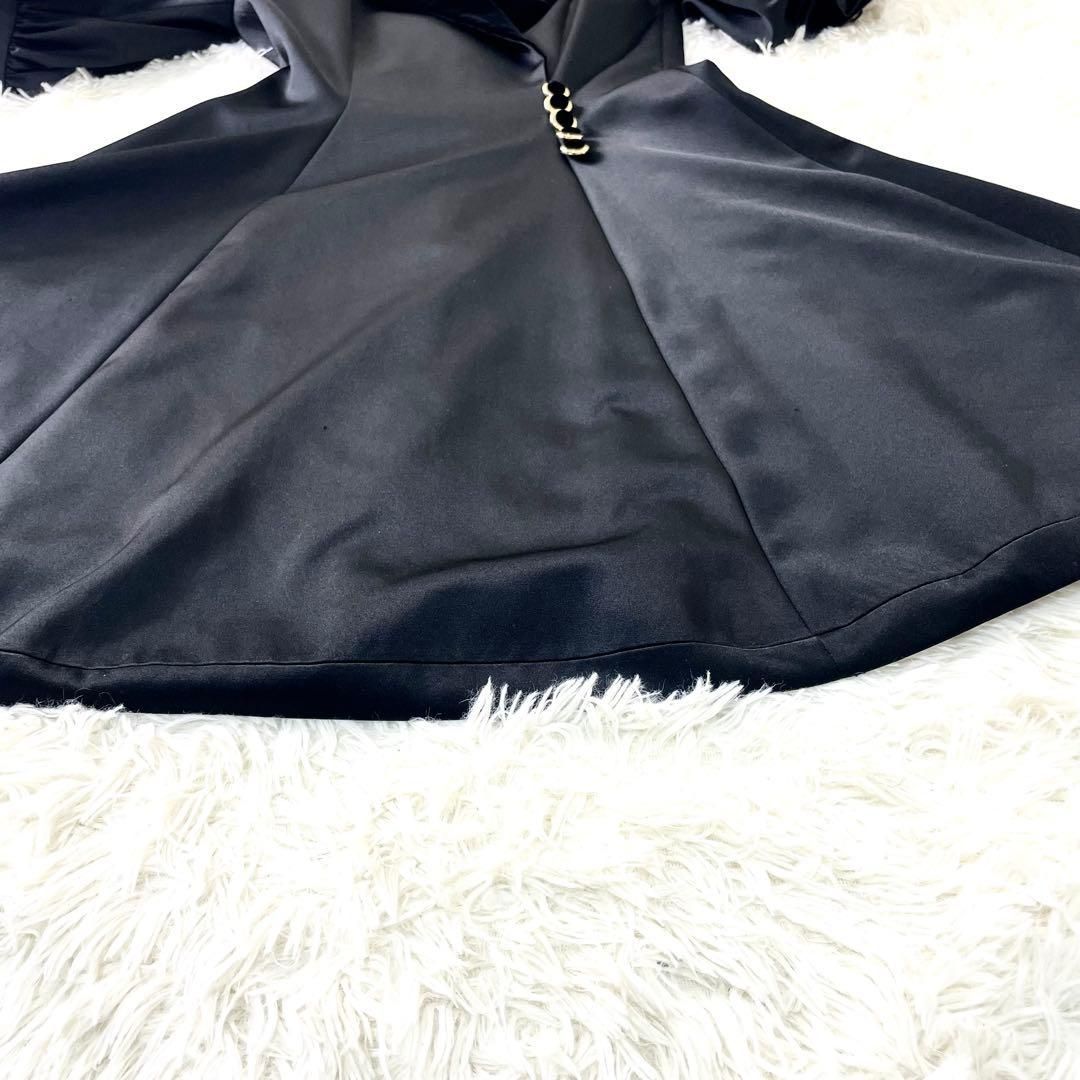 クリスチャンディオール Dior ワンピース ブラック 黒 金ボタン ベロア