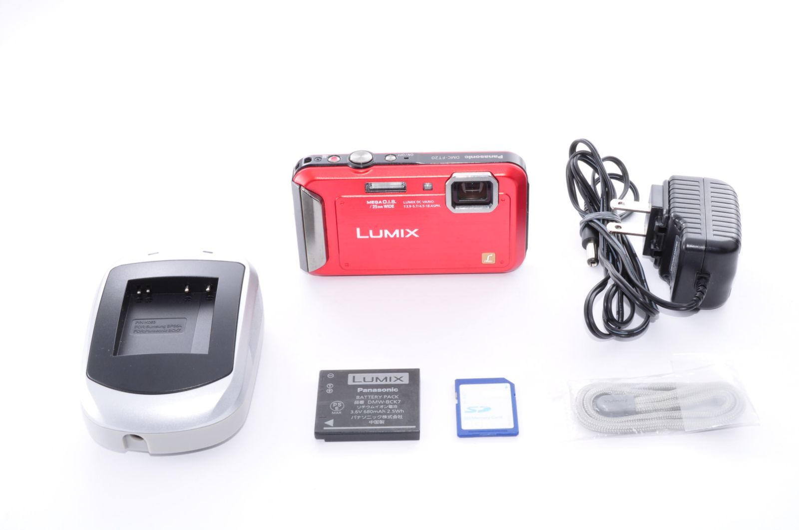 Panasonic LUMIX DMC-FT20 DIGITAL Camera レッド デジカメ デジタル