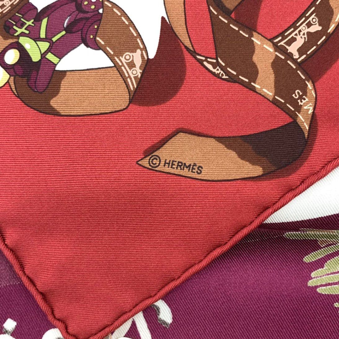レア 希少 未使用品 HERMES エルメス カレ90 Noel au 24 Faubourg 