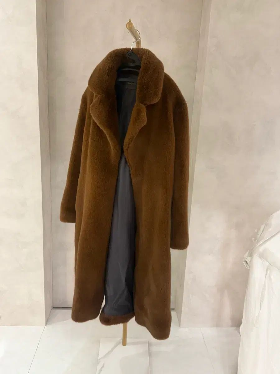 テディベア　フェイクファー　 ロングコート  新品同様 テディベア フェイクファー ロングコート - メルカリ